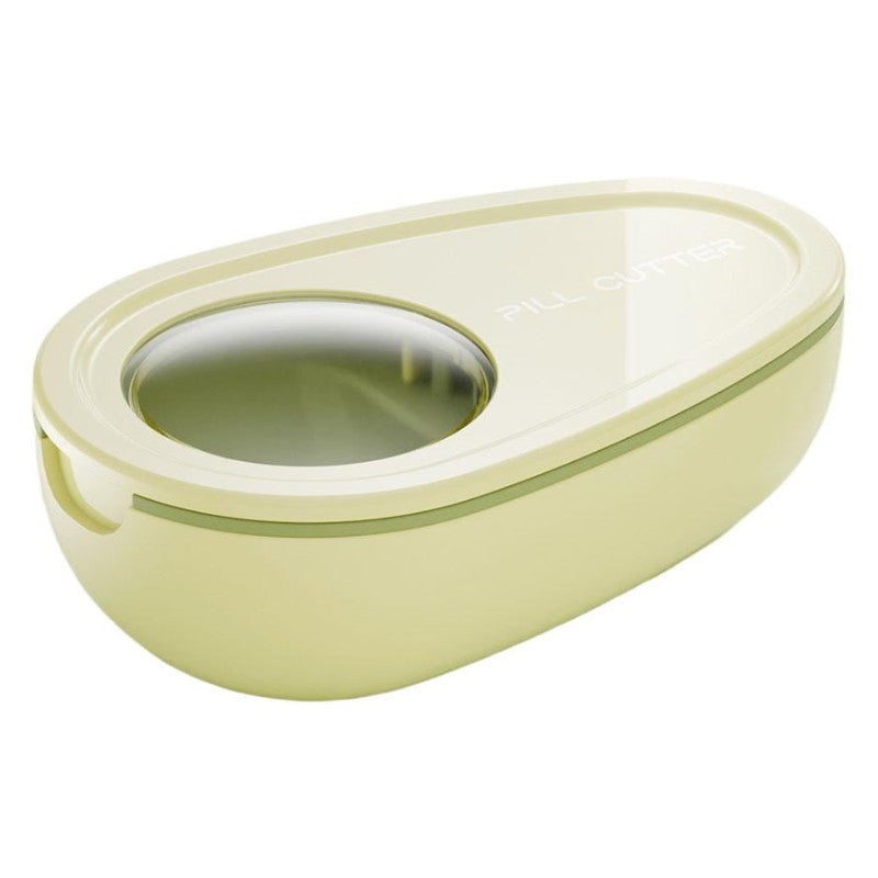 Cutie Taiat Pastile si Depozitare Medicamente, Flippy, Galbena, 8x5x2.65 cm, Compacta si Portabila, Ideala Pentru