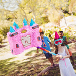 Pinata Castel Printesa pentru Petrecere, Flippy, din Hartie Creponata si Carton, Pinata pentru Petreceri, 40 x 37 x 15