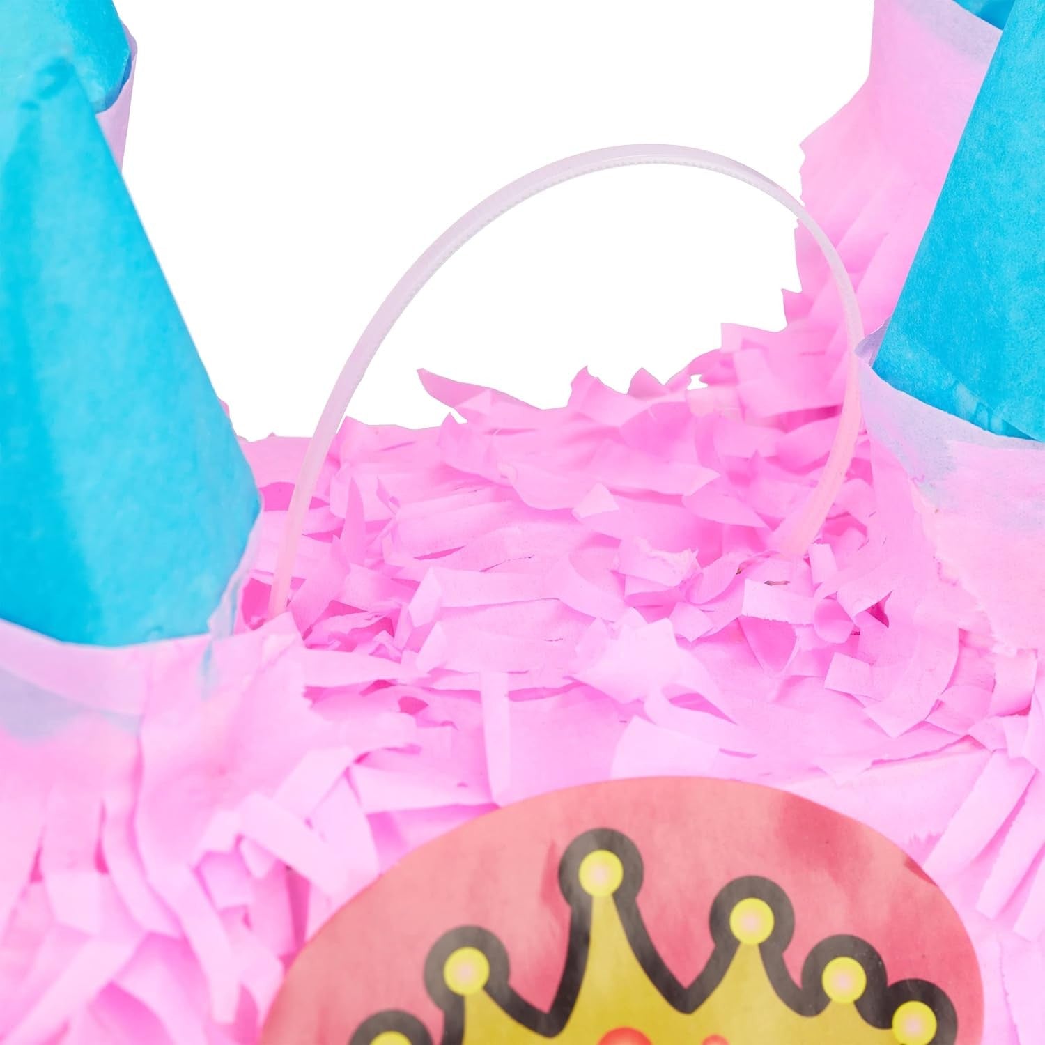 Pinata Castel Printesa pentru Petrecere, Flippy, din Hartie Creponata si Carton, Pinata pentru Petreceri, 40 x 37 x 15