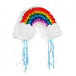 Pinata Curcubeu / Rainbow pentru Petrecere, Flippy, din Hartie si Carton, Pinata pentru Petreceri, 45 x 28 x 9 cm,