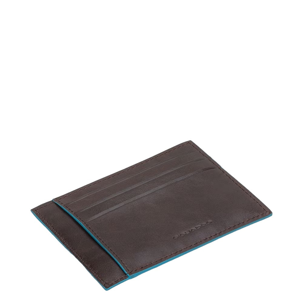 Piquadro, Blue Square, Suport de carduri din piele, PP2762B2R, Mogano, Unisex - Olmarkt