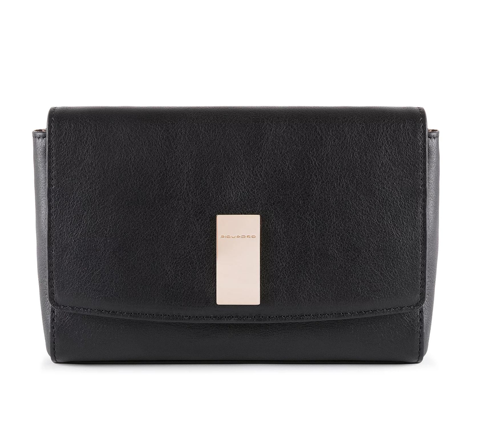 Piquadro, Dafne, Geantă de mână din piele, Sistem RFID, Negru, 19 cm - Olmarkt