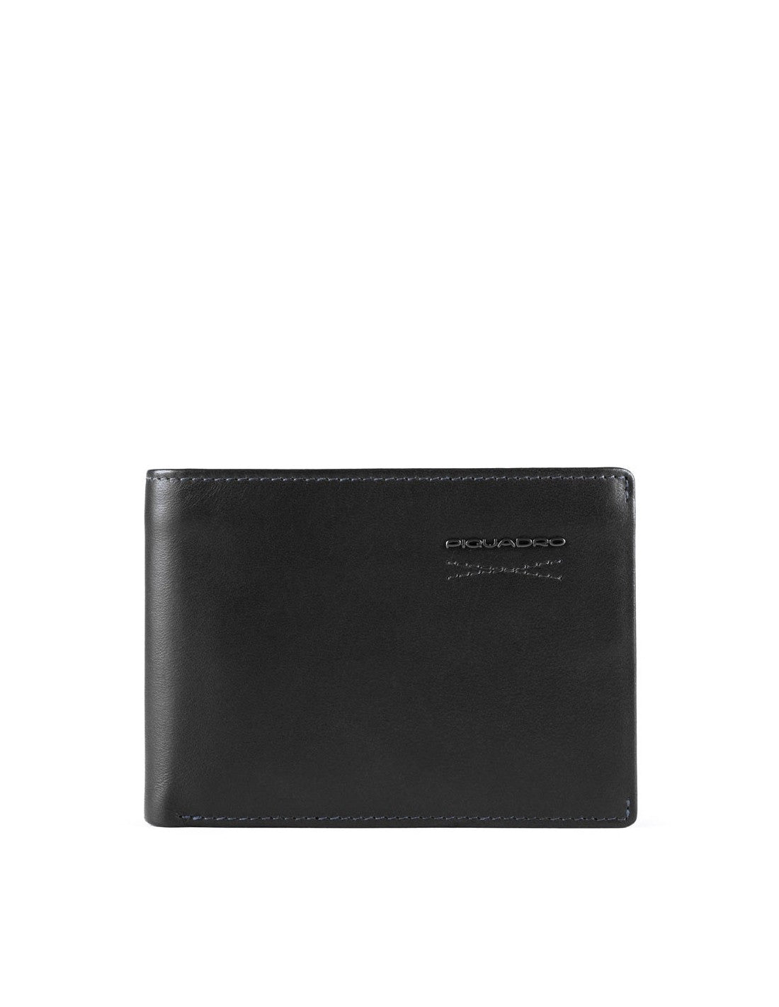 Piquadro, Obidos, Portofel din piele, Subțire, PU257W110R-N, Negru, Pentru bărbați - Olmarkt