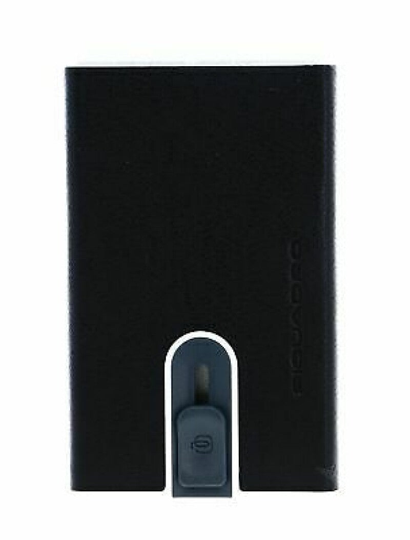 Piquadro, Piquadro, Suport de carduri din piele, PP5358B3R, Negru, Unisex - Olmarkt