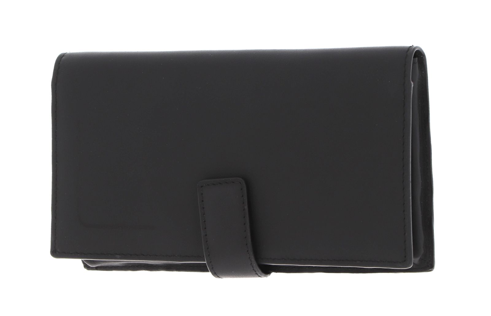 Piquadro, Piquadro, Portofel din piele, Suport de telefon, 42023100, Negru, Pentru bărbați - Olmarkt