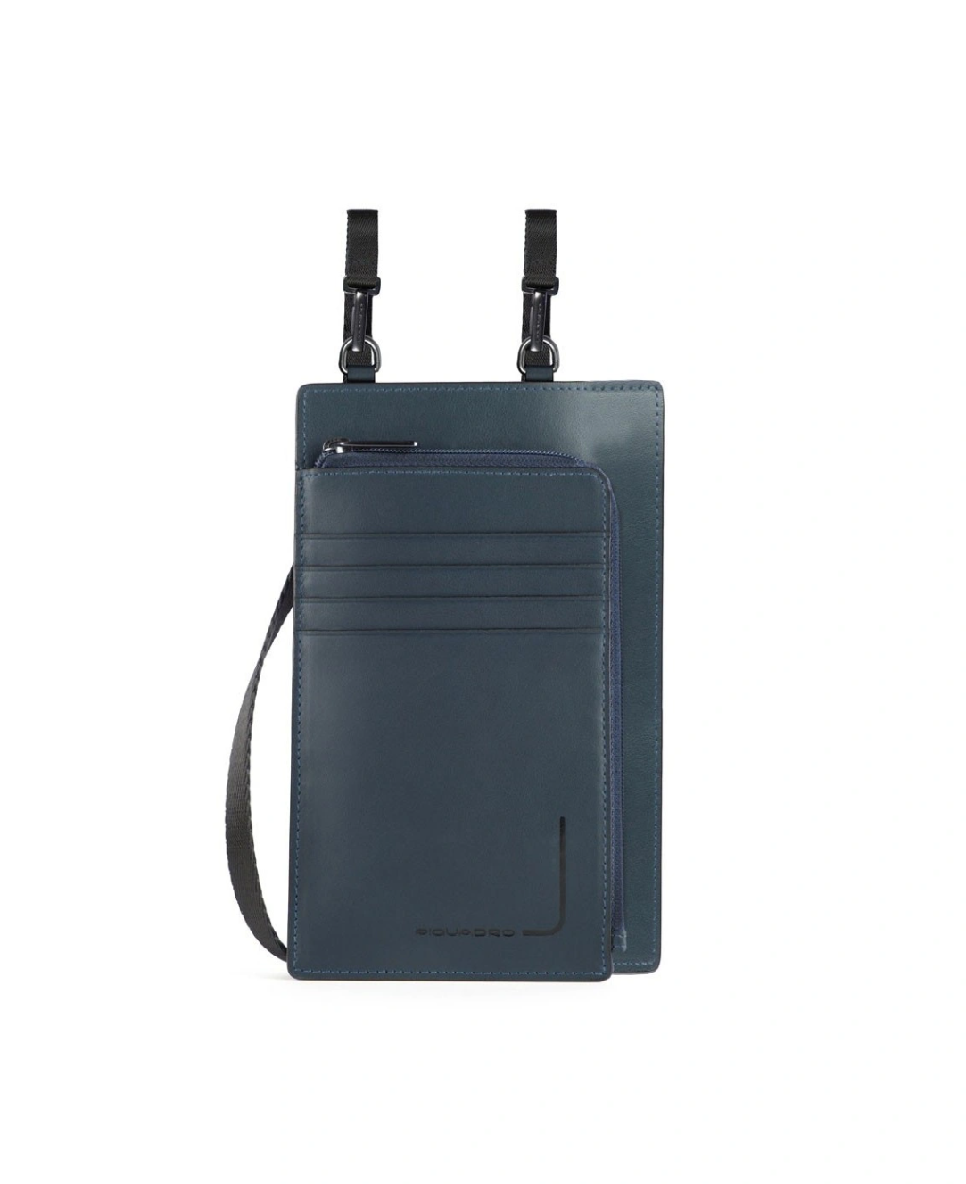 Piquadro, Tasche, Geantă de piele crossbody, Albastru, 11,5 x 19 x 2 cm, Pentru bărbați - Olmarkt