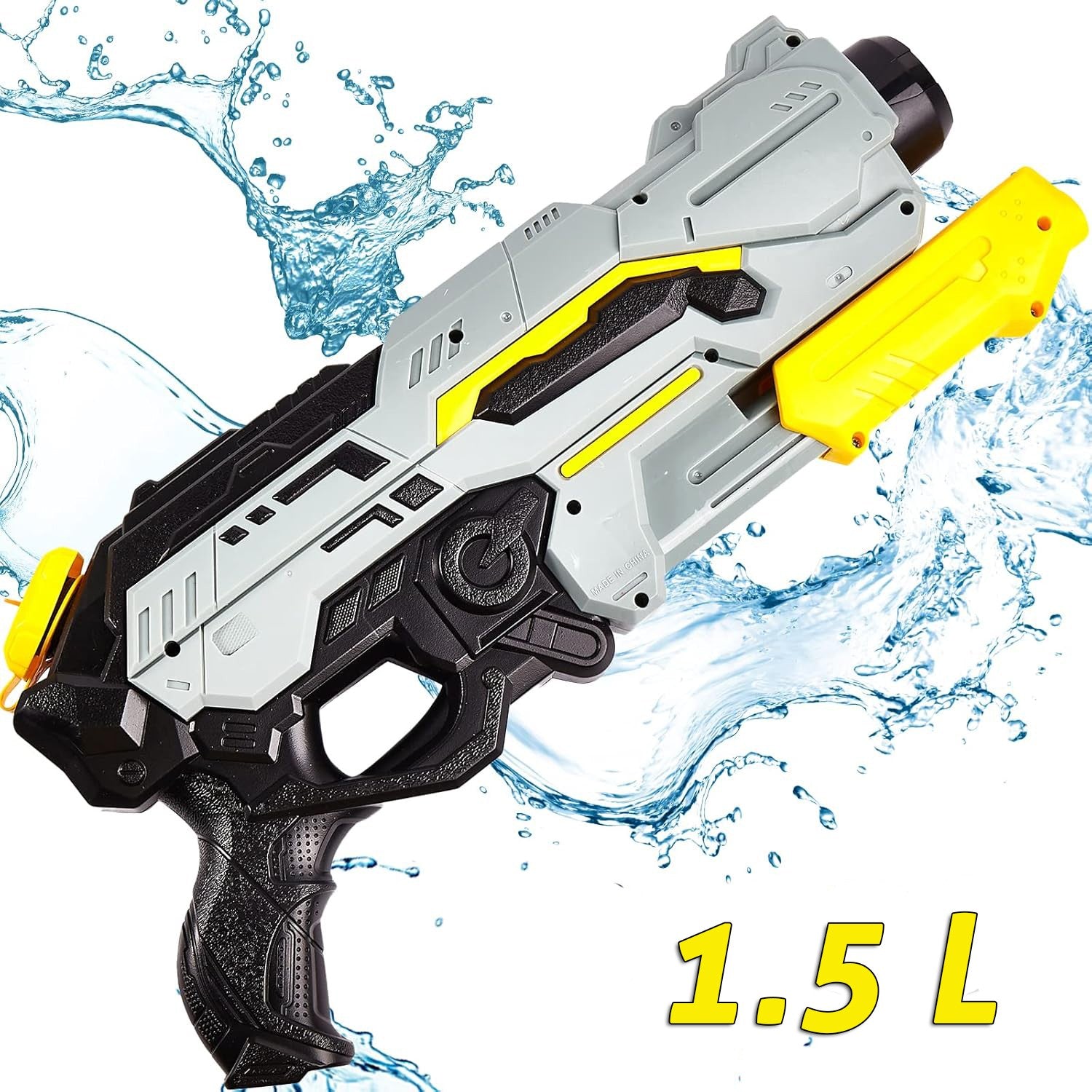 Pistol cu Apa de Inalta Presiune pentru Copii, Flippy, Jucarie Pistol cu Apa, Capacitate 1.5 L, 43 x 20 x 4 cm,