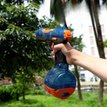 Pistol cu Apa Electric, Flippy, 2 Rezervoare 75/350 ml, din ABS+Silicon, Baterie, Incarcare USB, Conectare la Furtun,