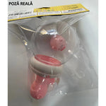 Pistol cu Apa pentru Copii, Flippy, Multifunctional, Capacitate 300 mL, Model Purcelus, 9x9x17cm, Plastic, Roz