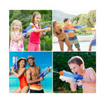 Pistol cu Apa pentru Copii, Rezervor, Pentru Piscina/Plaja, Flippy, 6ani+, Albastru, 300ML