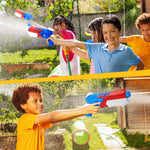 Pistol cu Apa pentru Copii, Rezervor, Pentru Piscina/Plaja, Flippy, 6ani+, Albastru deschis/Rosu, 300ML