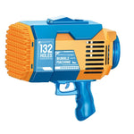 Pistol pentru Baloane de Sapun, Flippy, 132 de Gauri, Lumini Colorate, Tavita, Lichid, Baterie de Li, Cablu de