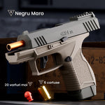 Pistol de jucarie GX4 cu Ejectie, Flippy, de Explozie de buzunar, Makara BLOWBACK, Gloante Moi pentru Copii, 15 x 13 x