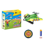 Jucaruie cu Lansator pentru Copii, Flippy, Lanseaza Manual, Tinta, Avion, 20 de Gloante din Material Moale, Joc