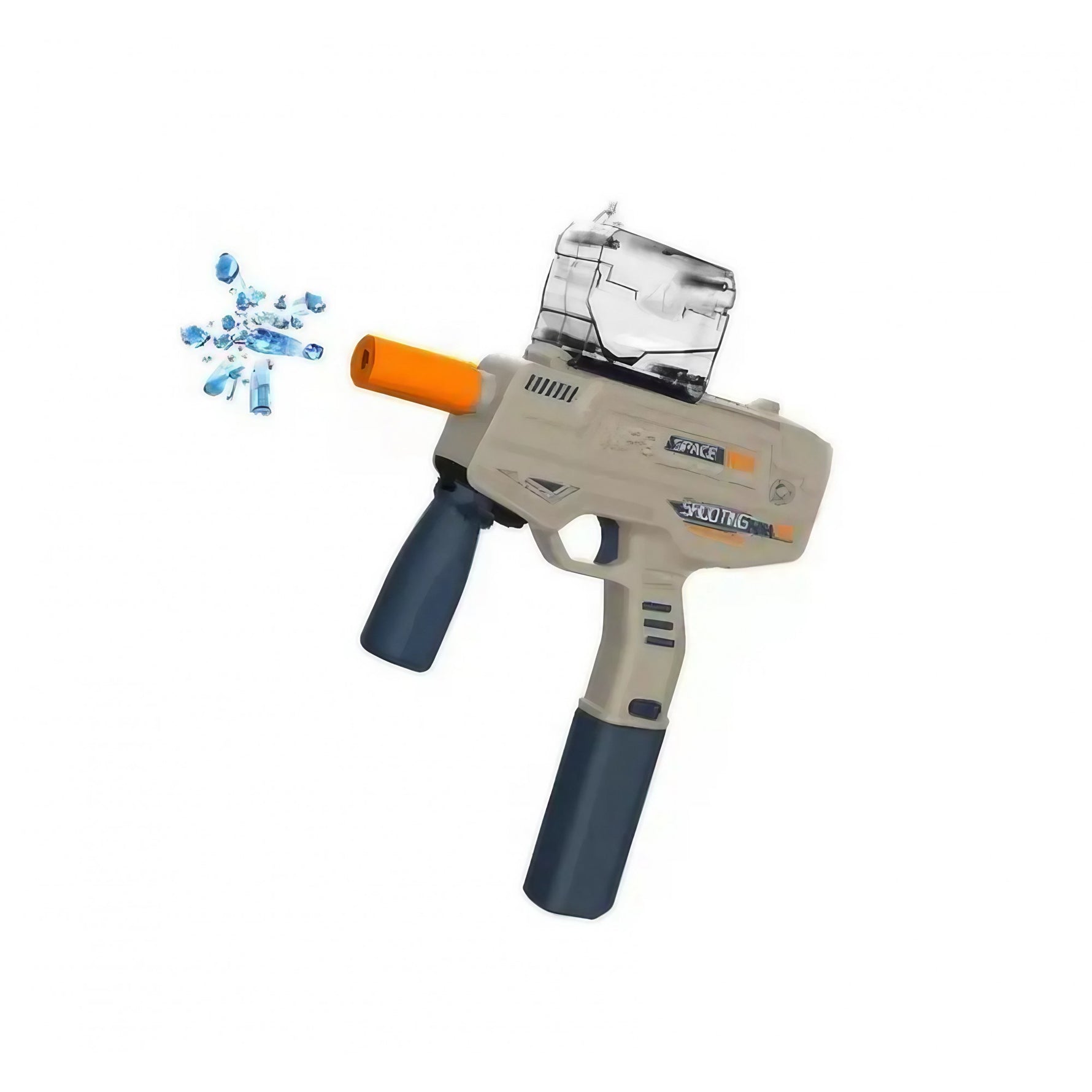 Mitraliera de jucarie electrica Flippy cu bile de hidrogen de gel, gun bluster, tragere in rafala, varsta peste 6 ani,