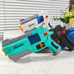 Pistol Manual cu Apa, Flippy, Jucarie Pistol cu Apa Sigur Pentru Copii, Design Nou S-Shooter Atractiv, 23 x 14.5 cm,