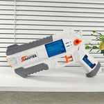 Pistol Manual cu Apa, Flippy, Jucarie Pistol cu Apa Sigur Pentru Copii, Design Nou S-Shooter Atractiv, 23 x 14.5 cm, Alb