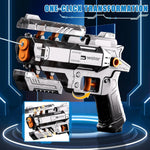 Pistol Manual cu Apa, Flippy, Jucarie Pistol cu Apa Sigur Pentru Copii, Design Nou S-Shooter Atractiv, 23 x 14.5 cm,