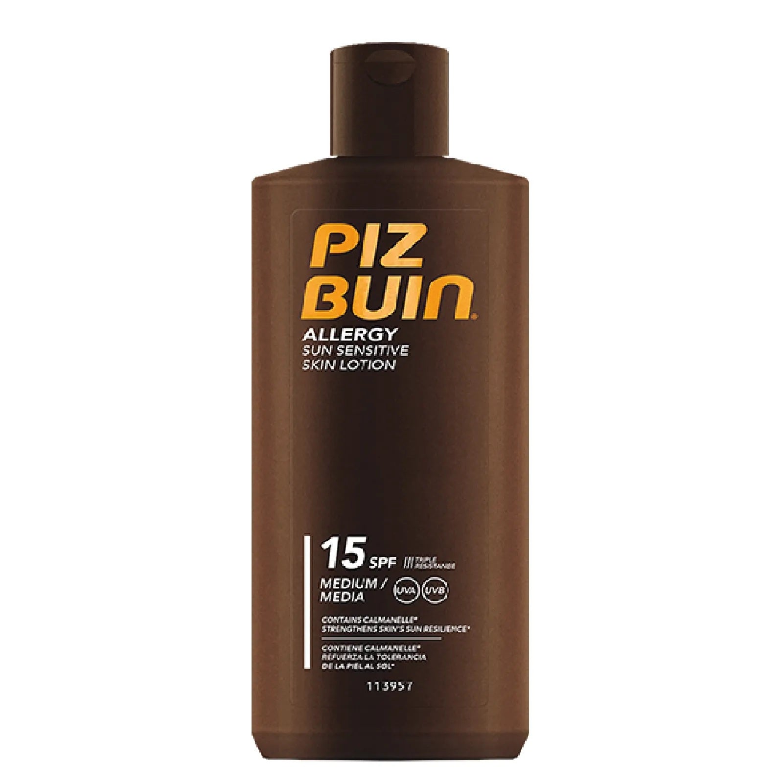 Piz Buin, Allergy, Protecție solară, Loțiune de protecție solară, SPF 15, UVA/UVB protection, 200 ml
