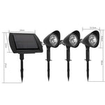 Lampa solara de tip decoratiune pentru gradina, Flippy, model 3 felinare, alb rece