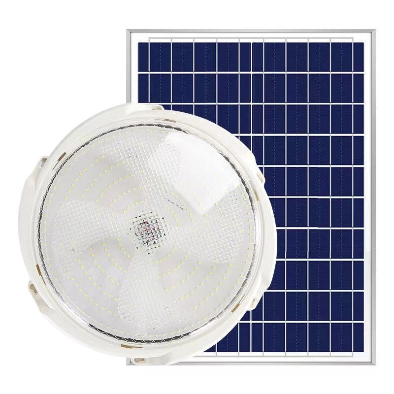 Plafoniera solara Flippy, 500 W, diametru 360 MM, cu telecomanda, 6V/15W, Clasa A, 418 LED-uri, Lungime prelungitor 4.6