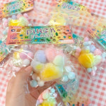 Jucarie Antistres Squishy, Flippy, cu Revenire Lenta, Squeeze Pinch Family, Model Labuta de Pisica Pufoasa, 6x6 cm,