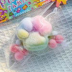 Jucarie Antistres Squishy, Flippy, cu Revenire Lenta, Squeeze Pinch Family, Model Labuta de Pisica Pufoasa, 6x6 cm,