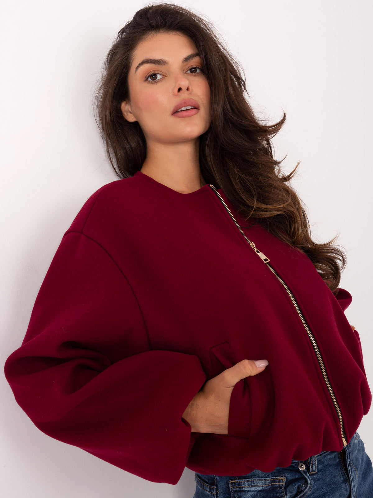 Jachetă damă burgundy