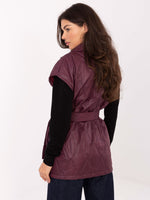 Vestă damă burgundy