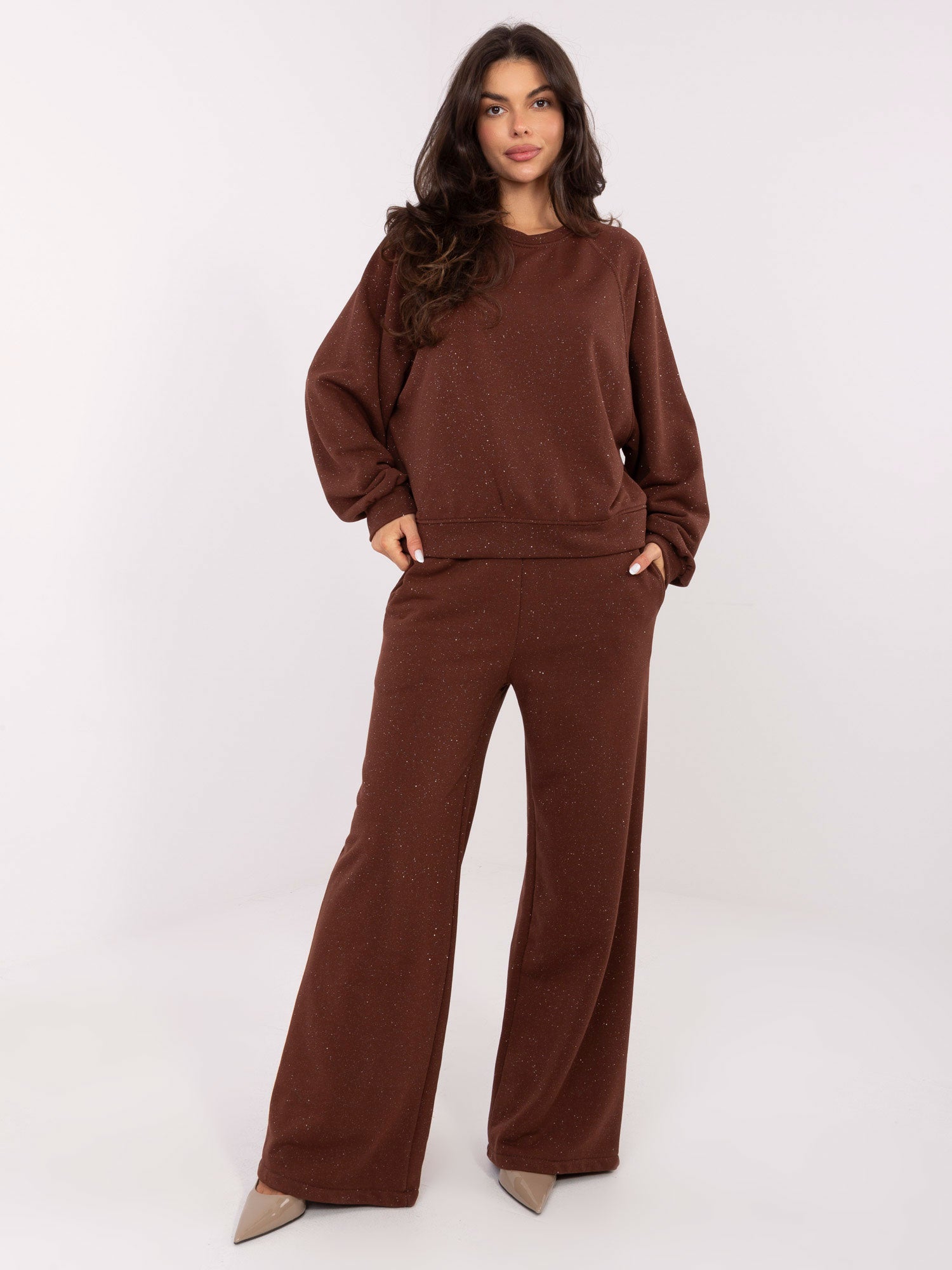 Pantaloni damă maro