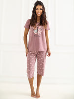 Pijamale roz inchis
