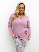 Pijamale roz inchis