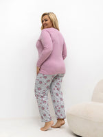 Pijamale roz inchis
