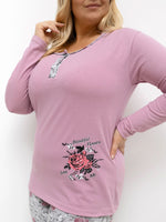 Pijamale roz inchis
