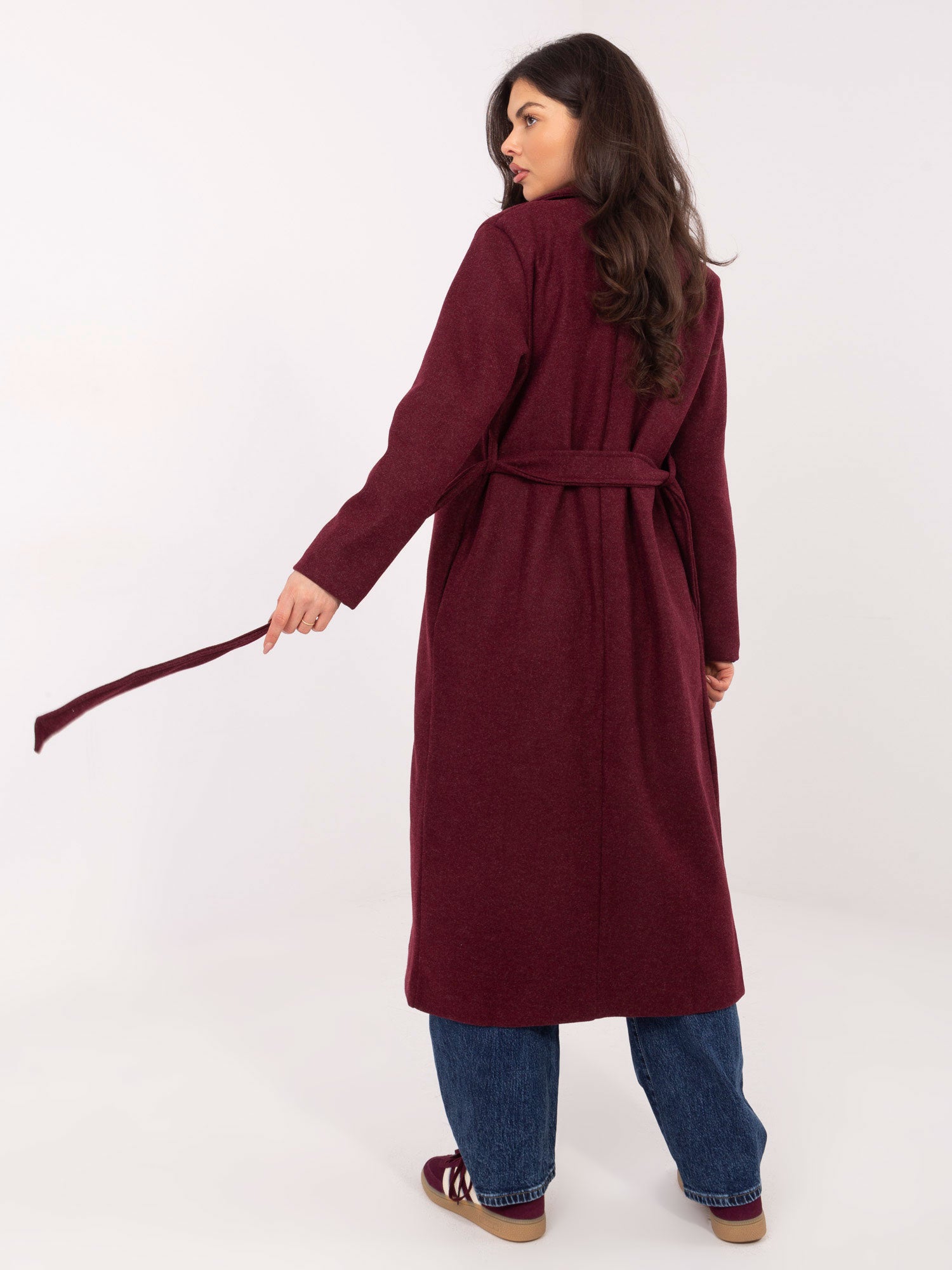 Palton damă burgundy