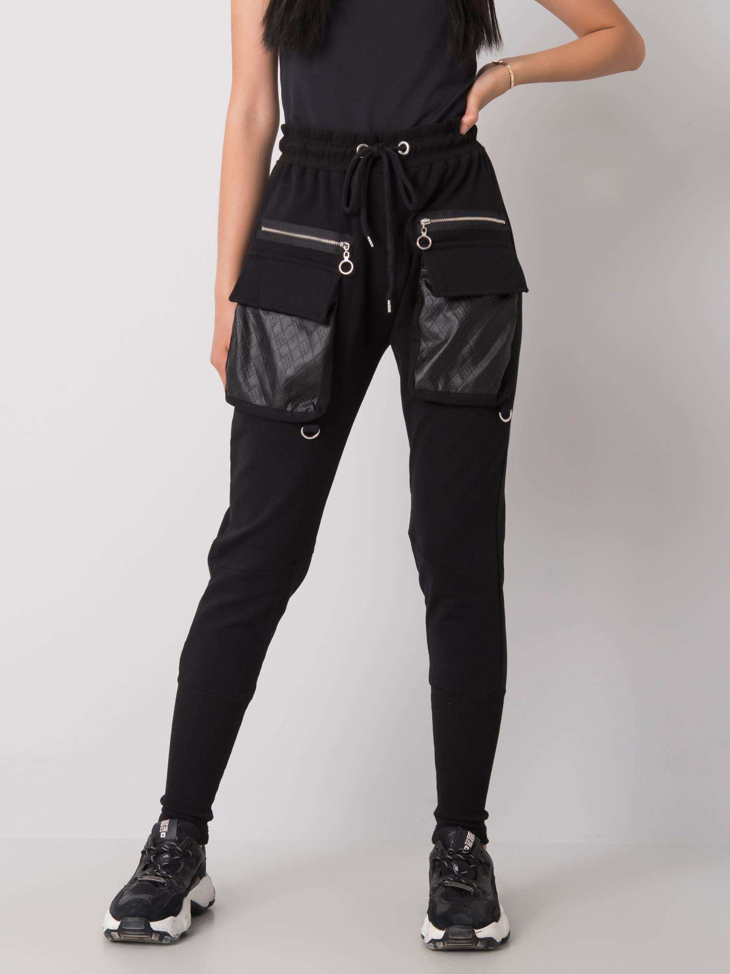 Pantaloni de trening negri de damă