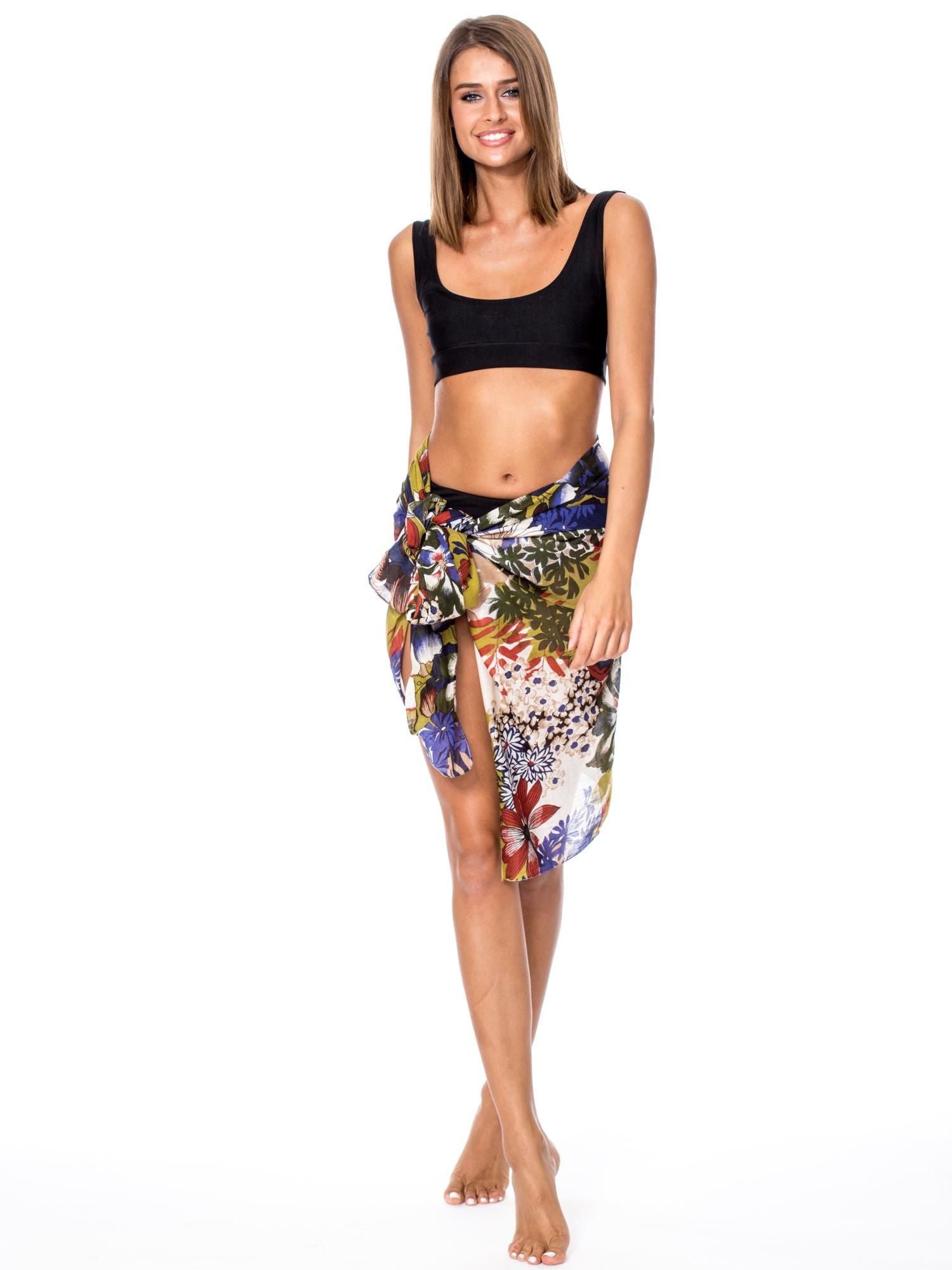 Șal din bumbac cu model floral