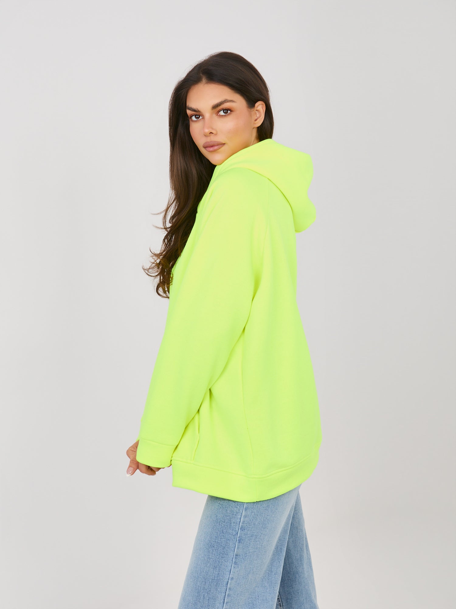Hanorac damă galben fluo