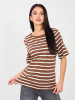 Tricou damă maro deschis