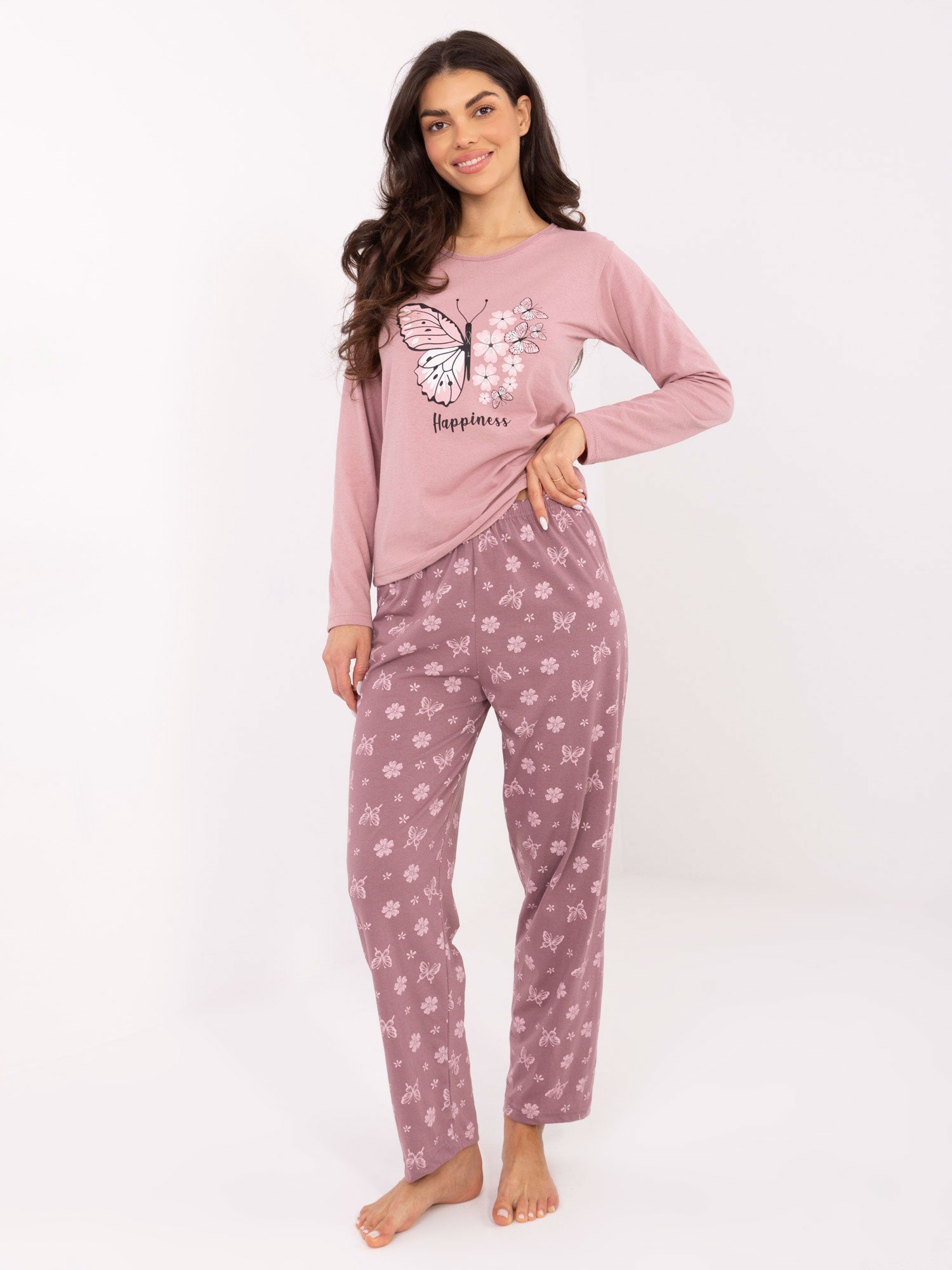 Pijamale roz deschis