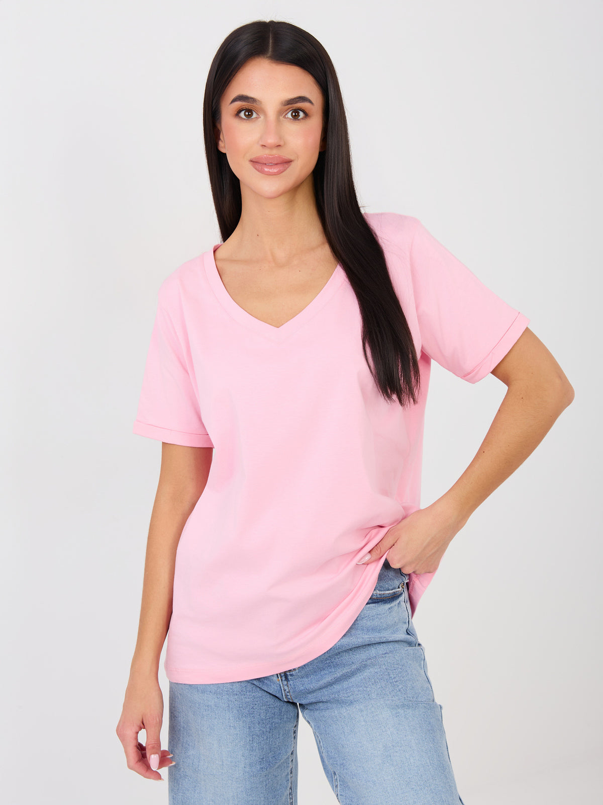 Tricou damă roz deschis