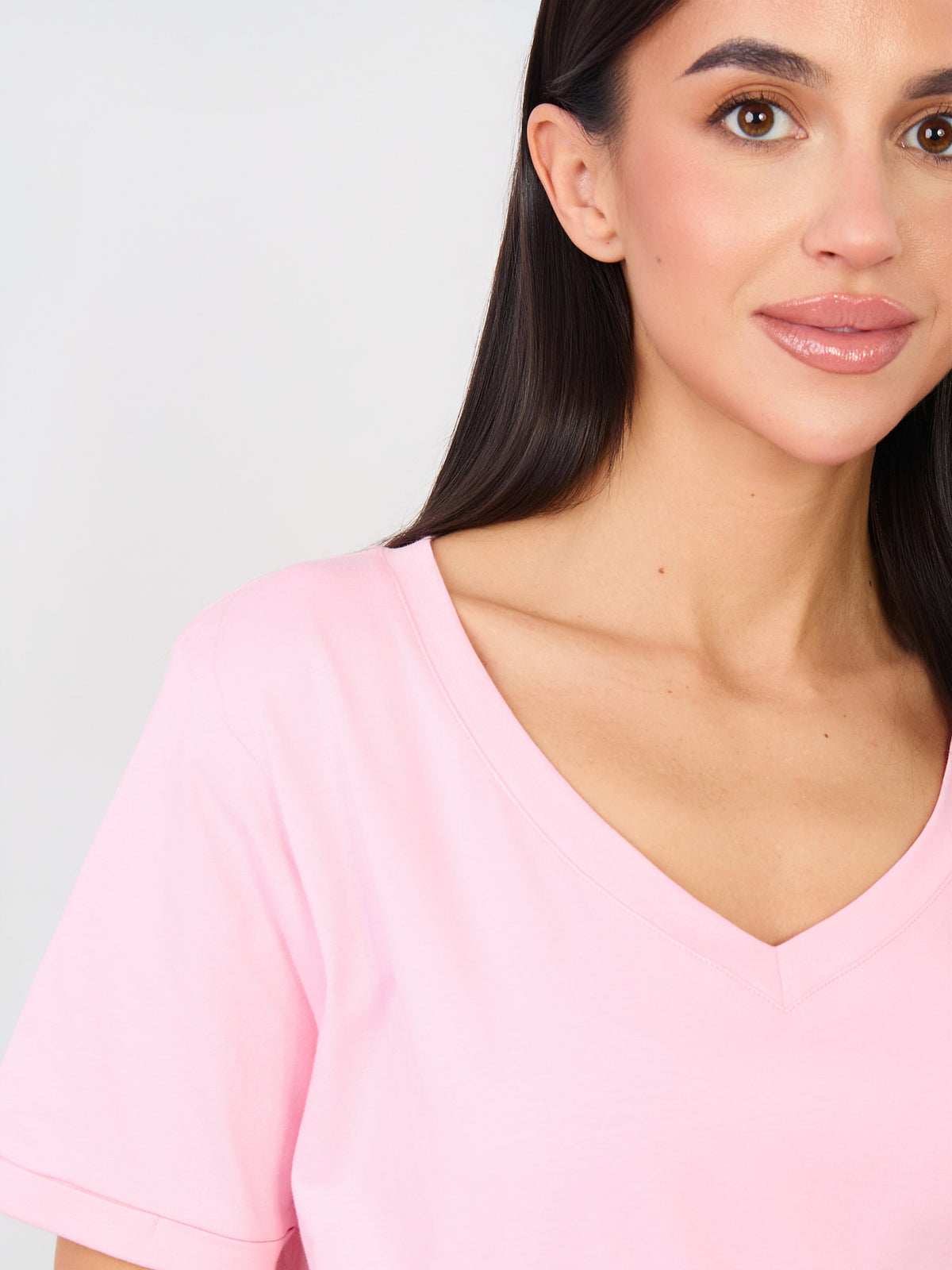 Tricou damă roz deschis