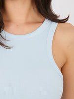 Top damă albastru deschis