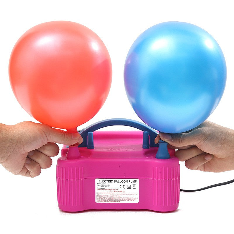 Pompa Electrica Pentru Umflat Baloane, 600 W, Roz cu albastru