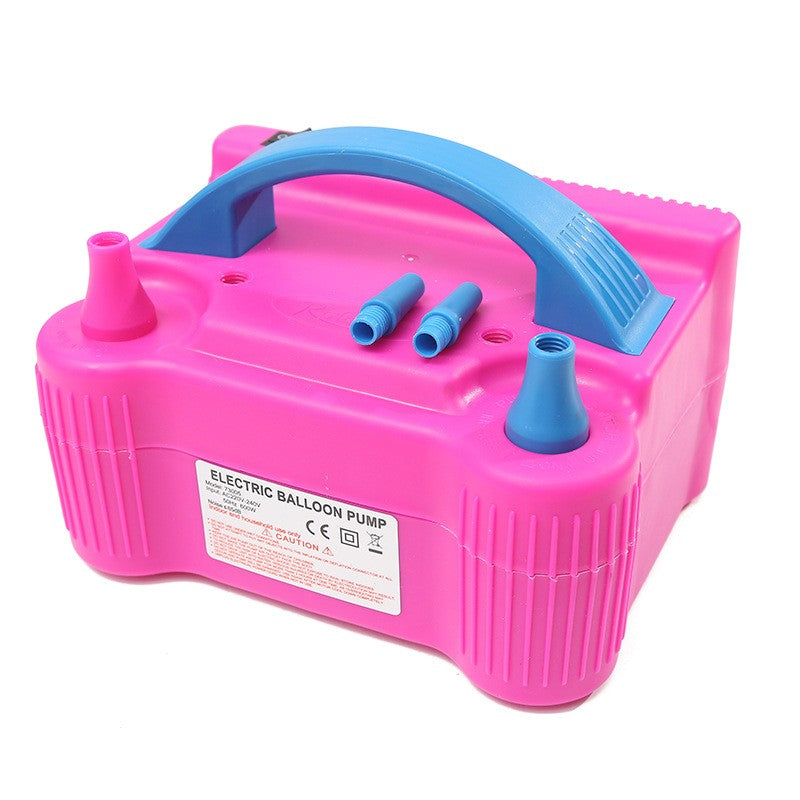 Pompa Electrica Pentru Umflat Baloane, 600 W, Roz cu albastru
