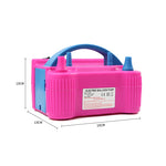Pompa Electrica Pentru Umflat Baloane, 600 W, Roz cu albastru