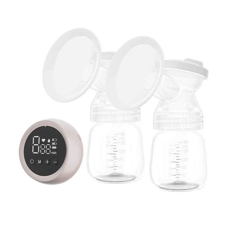 Pompa de San Electrica 2 in 1, Flippy, cu 2 Biberoane, Capacitate 180 ml, Incarcare USB Tip C, 1200 mAh, 2 Moduri, 9