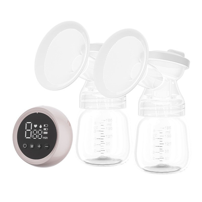 Pompa de San Electrica 2 in 1, Flippy, cu 2 Biberoane, Capacitate 180 ml, Incarcare USB Tip C, 1200 mAh, 2 Moduri, 9