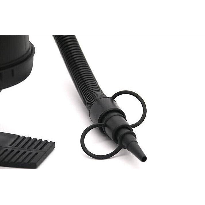 Pompa manuala pentru umflat obiecte gonflabile , colace , saltele , cu 3 adaptori pentru interconectare si furtun,