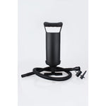Pompa manuala pentru umflat obiecte gonflabile , colace , saltele , cu 3 adaptori pentru interconectare si furtun,